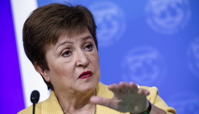 The Director of the International Monetary Fund expresses her concern about the escalation of current events