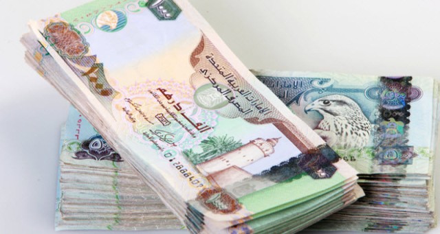 UAE dirham rises against