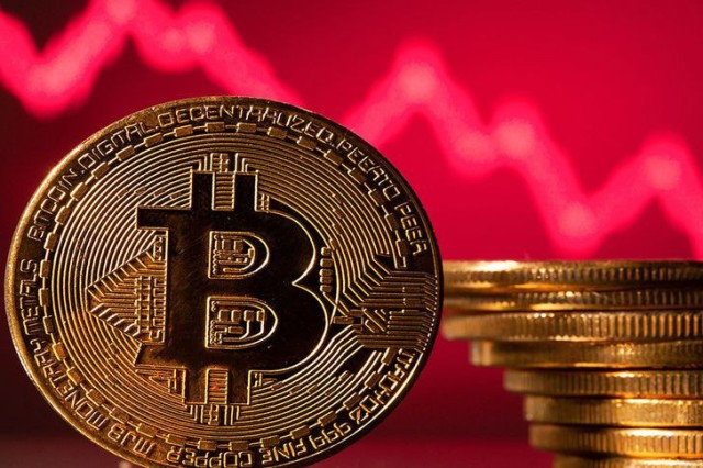 Bitcoin down 55% from its November peak