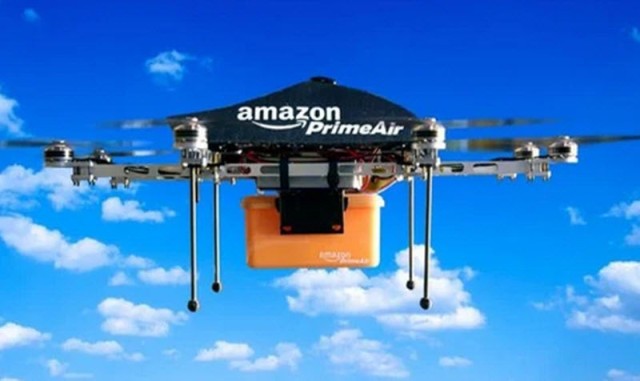 Amazon uses drones to deliver orders