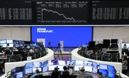 European indices rise at the beginning of the session.. French Atos shares jump 18%