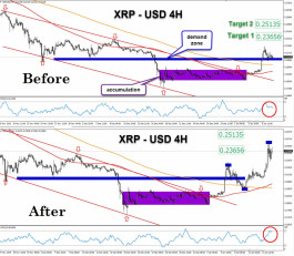 الريبل يحقق المزيد من المكاسب وفي طريقه الـ 0.2500 