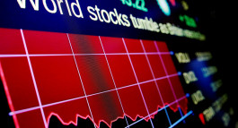 الاسواق العالمية تتجة الى الاحمر الداكن