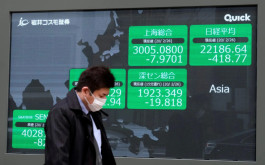 Japan's Nikkei fell for the third consecutive session