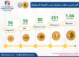 Infojavik: The largest five digital currencies by market value