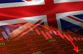 The British economy contracted 0.3% in the third quarter
