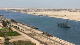 The highest annual revenue in the history of the Suez Canal