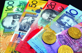 The Australian dollar tops the list of losing currencies after an expected decision from the central bank