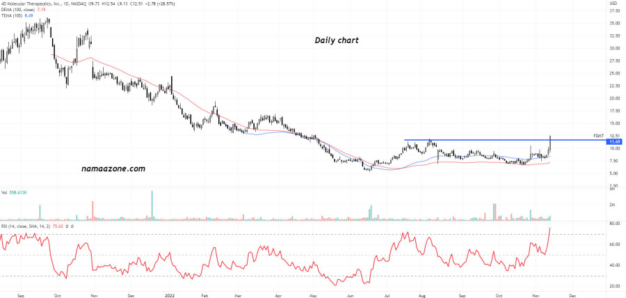 4D Molecular Therapeutics Inc (FDMT) Stock - November 13